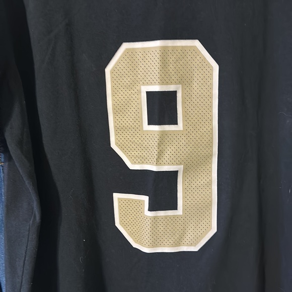 NWOT Drew Brees NFL NEW ORLEANS SAINTS LOGO NIKE LARGE DRIFIT Men’s T-shirt - Picture 9 of 9